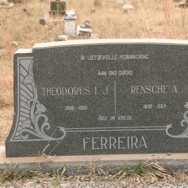 FERREIRA Theodorus I.J. 1886-1960 & Rensche A. 1890-1964 