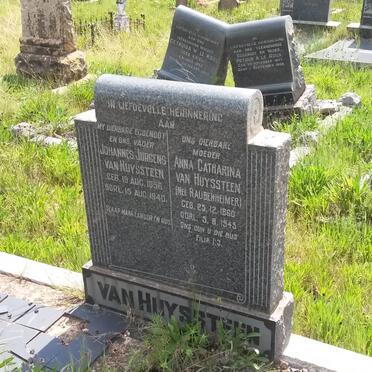 HUYSTEEN Johannes Jurgens, van 1856-1940 &amp; Anna Catharina RAUBENHEIMER 1860-1943