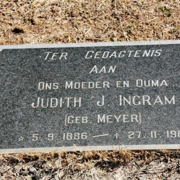 INGRAM Judith J. nee MEYER 1886-1961