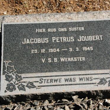 JOUBERT Jacobus Petrus 1904-1945 