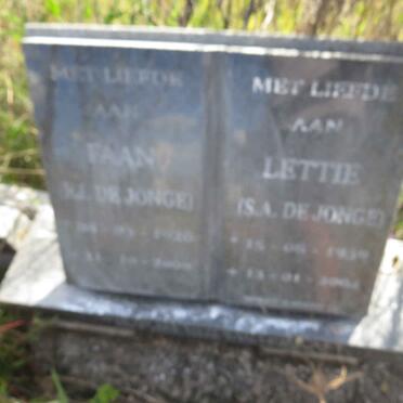 JONGE F.J., de & S.A.