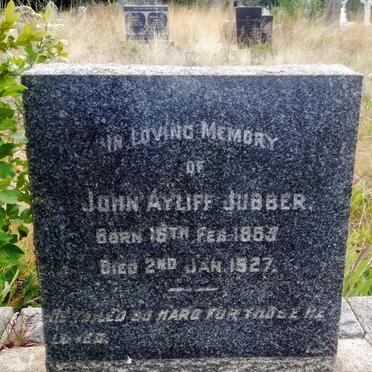 JUBBER John Ayliff 1865-1927 