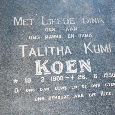 KOEN Talitha Kumi 1908-1990