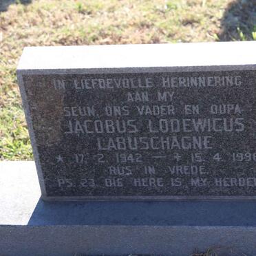 LABUSCHAGNE Jacobus Lodewicus 1942-1996