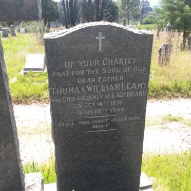 LEAMY Thomas William -1932