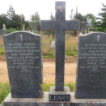 LEAMY Thomas William -1932 & Annie Elizabeth FERREIRA -1932