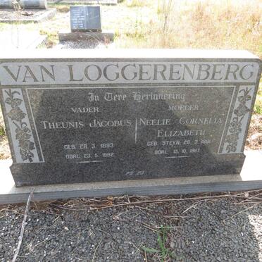 LOGGERENBERG Theunis Jacobus, van 1893-1962 & Neelie Cornelia Elizabeth STEYN 1891-1967