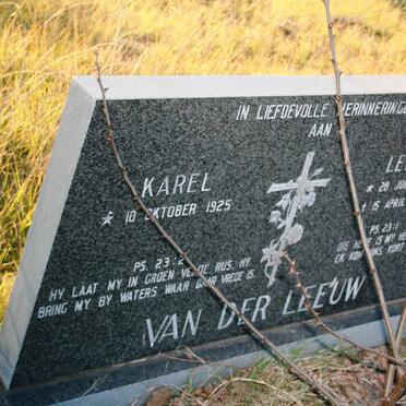 LEEUW Karel, van der 1925- & Lettie 1917-1996