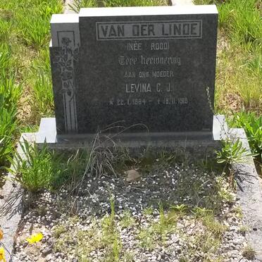 LINDE Levina C.J., van der nee ROOD 1894-1918