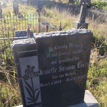 LOOTS Jeanette Susanna nee VAN REENEN 1886-1973