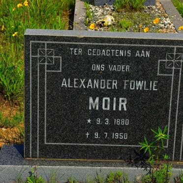 MOIR Alexander Fowlie 1880-1950