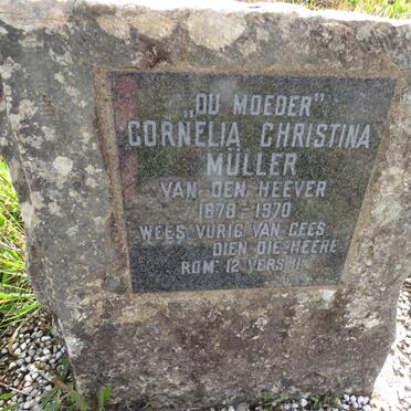 MULLER Cornelia Christina nee VAN DEN HEEVER 1878-1970