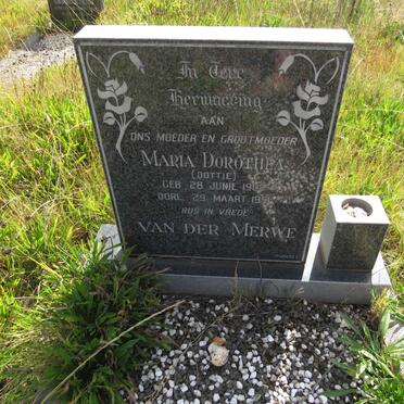 MERWE Maria Dorothea, van der 1902-1991 