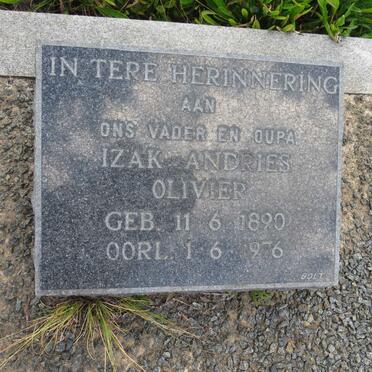 OLIVIER Izak Andries 1890-1976