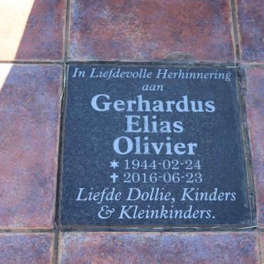 OLIVIER Gerhardus Elias 1944-2016