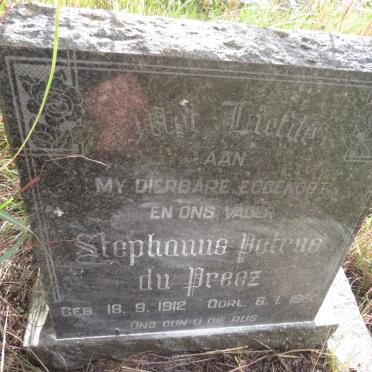 PREEZ Stephanus Petrus, du 1912-1960