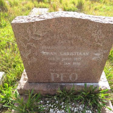 PEO Johan Christiaan 1875-1950
