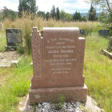 POTGIETER Jacoba Susanna nee DE BRUYN 1899-1948