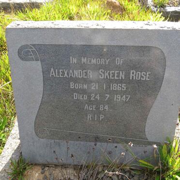 ROSE Alexander Skeen 1865-1947