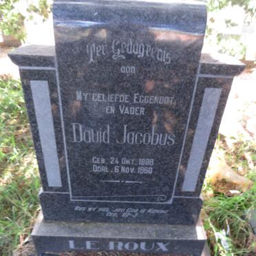 ROUX David Jacobus, le 1888-1960