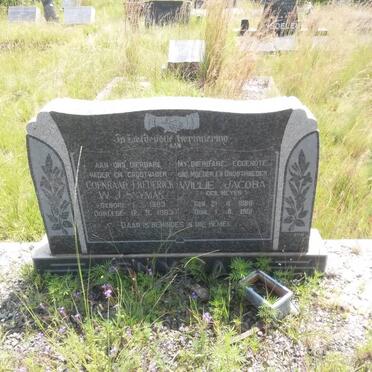 SNYMAN Coenraad Frederick W.J. 1883-1963 &amp; Willie Jacoba MEYER -1961