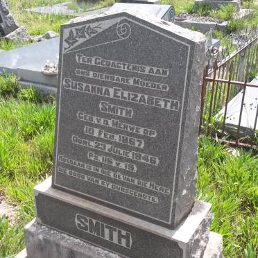 SMITH Susanna Elizabeth nee V.D. MERWE 1867-1946