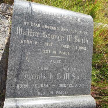 SMITH Walter George M. 1897-1948 & Elizabeth C.M. 1894-1974