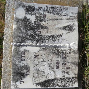 SNYMAN Francina Jacoba nee GROBLER 1902-1945