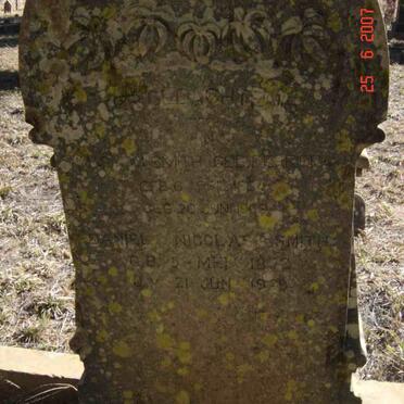 SMITH Maria M. nee FERRIERA 1834-1909 :: SMITH Daniel Nicolas 1852-1920