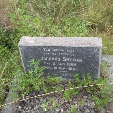 SNYMAN Jacobus Wilhelmus Johannes 1864-1935