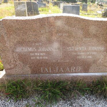 TALJAARD Jochemus Johannes 1879-1970 & Emmerentia Johanna DELPORT 1885-1946