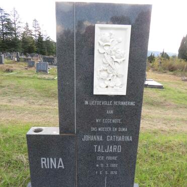 TALJARD Johanna Catharina nee FOURIE 1922-1976