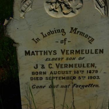 VERMEULEN Matthys 1879-1903