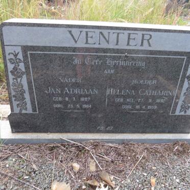 VENTER Jan Adriaan 1887-1964 & Helena Catharina NEL 1892-1959