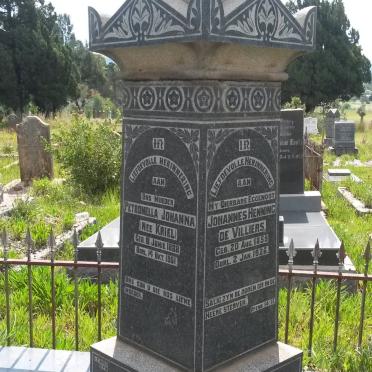 VILLIERS Johannes Henning, de 1858-1926 &amp; Petronella Johanna KRIEL 1968-1951