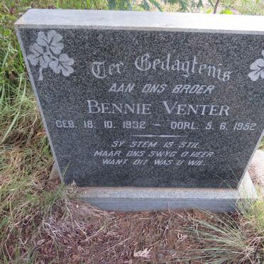 VENTER Bennie 1932-1952