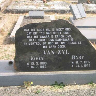 ZYL Koos, van 1889-1953 &amp; Baby 1897-1979