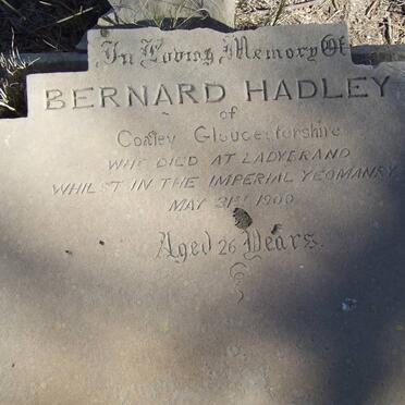 HADLEY Bernard -1900