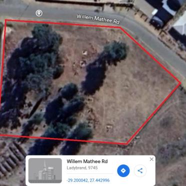 Free State, LADYBRAND, Willem Mathee Rd., Old cemetery including ABW graves