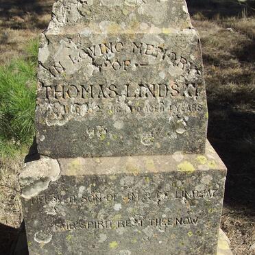 LINDSAY Thomas -1900