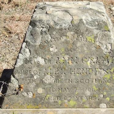 HENDERSON Mary Ann nee GRANT -1904