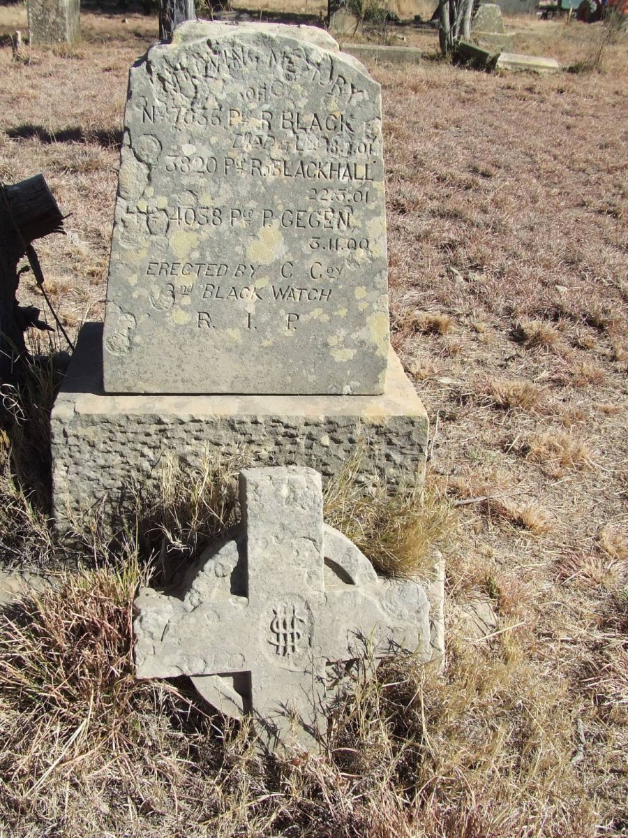 1. Memorial - soldiers of the 2nd Black Watch