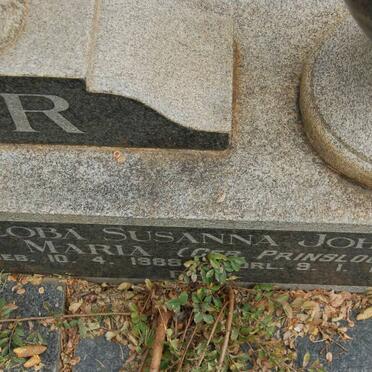 BESTER Andries Jacobus 1883-1973 &amp; Jacoba Susanna Johanna PRINSLOO 1888-1958