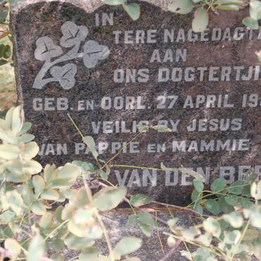 BERG, van den 1950-1950