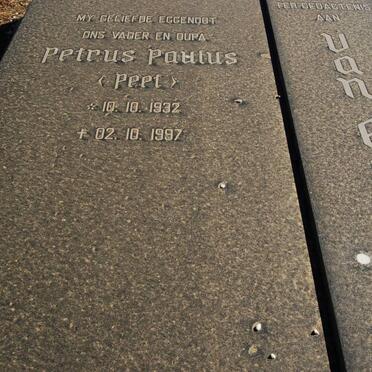 EEDEN Petrus Paulus, van 1932-1997 &amp; Therese Irene KUSCHKE 1931-
