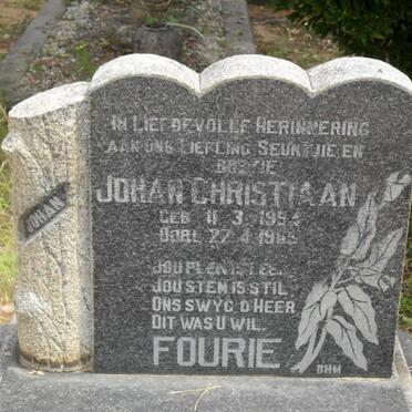 FOURIE Johan Christiaan 1954-1965