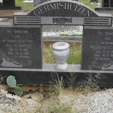 GERMISHUIZEN Jan Albertus 1898-1966 &amp; Wilhelmina Anna 1908-1995