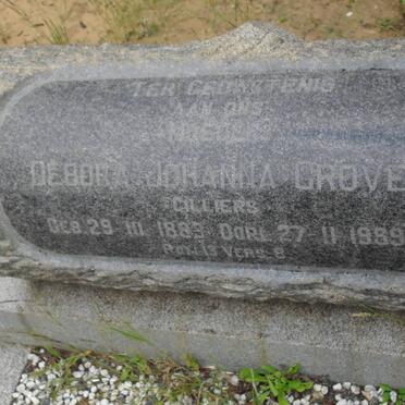 GROVE Debora Johanna nee CILLIERS 1883-1989