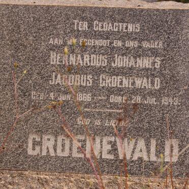 GROENEWALD Bernardus Johannes Jacobus 1866-1943