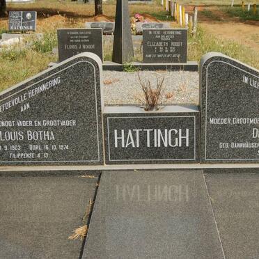 HATTINGH Louis Botha 1903-1974 &amp; Dina Maria DANNHAUSER 1907-1985
